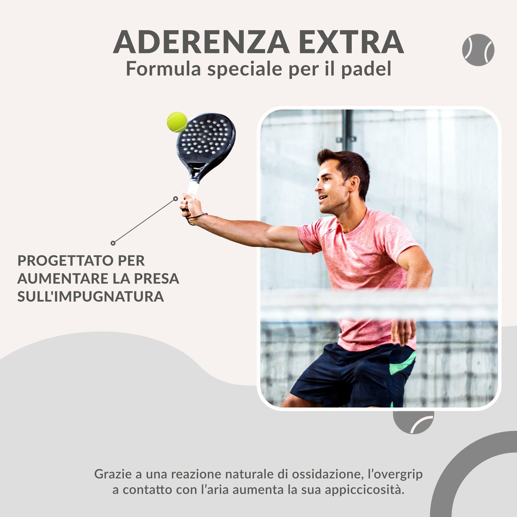 Overgrip Padel Bianco Extra Aderente