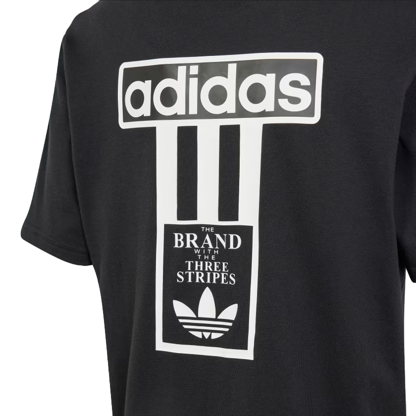 Adidas Originals Boys' Adibreak Short Sleeve T-Shirt IT5464 Black White