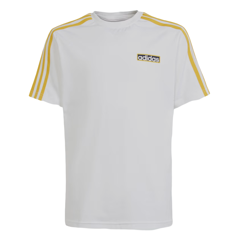Adidas Originals short-sleeve T-shirt for boys Adibreak IN2121 white-gold yellow