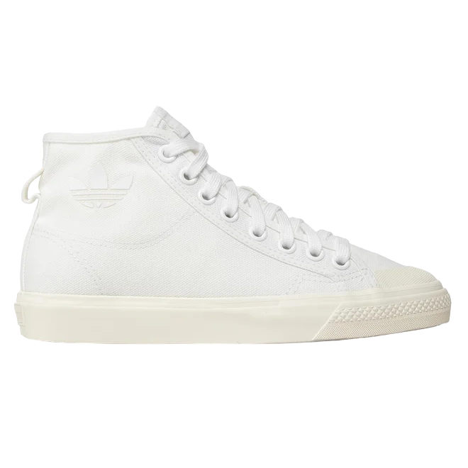 Adidas Originals men's canvas high-top sneakers Nizza Hi H01110 white