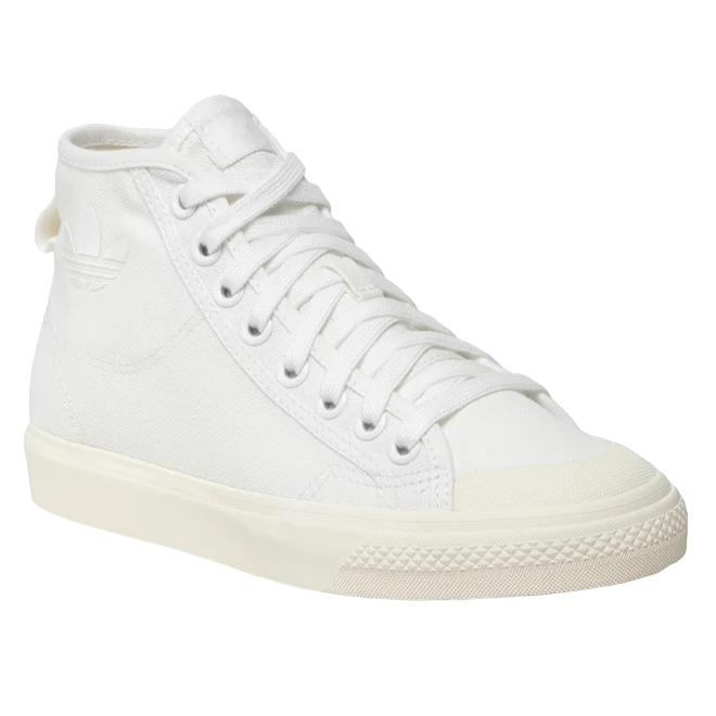 Adidas Originals men's canvas high-top sneakers Nizza Hi H01110 white