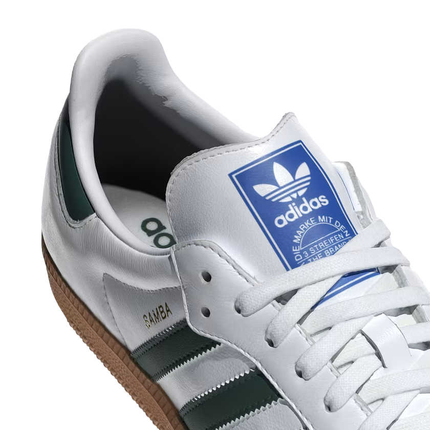 Adidas Originals men's Samba OG IE3437 white-green sneakers