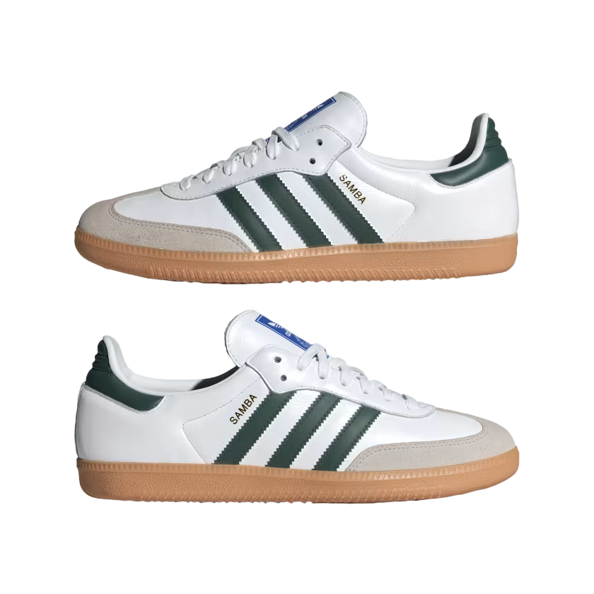 Adidas Originals men's Samba OG IE3437 white-green sneakers