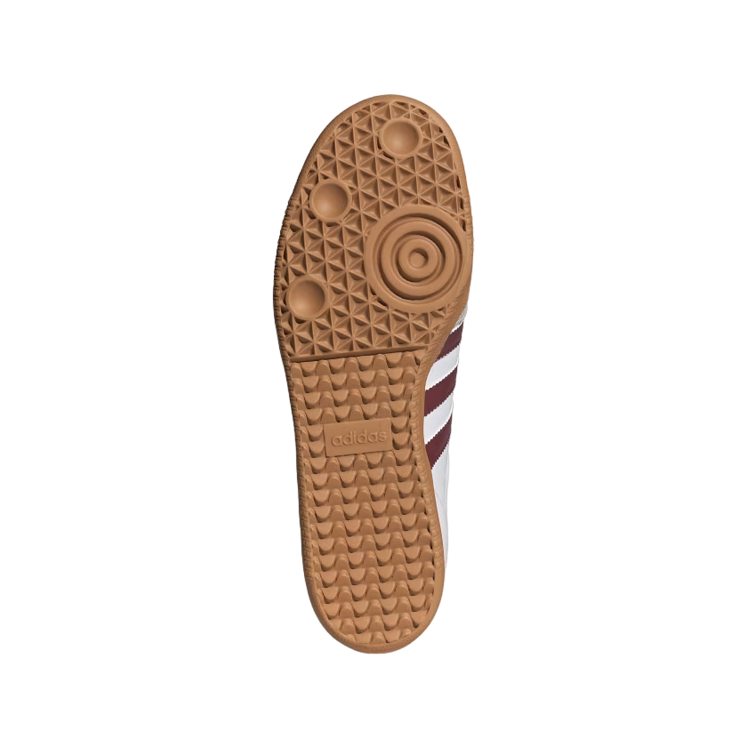 Adidas Originals men's Samba OG IF3813 white-burgundy sneakers