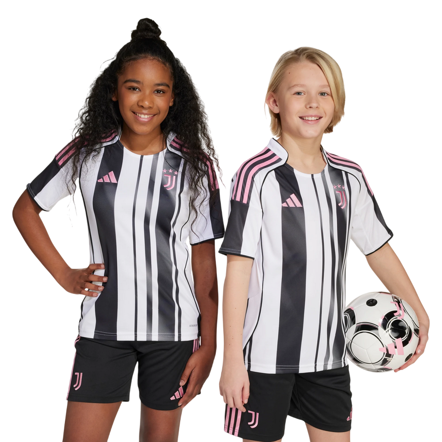 Adidas Juventus Maglia Home Junior 2025/26 Nero Bianco - JN5237