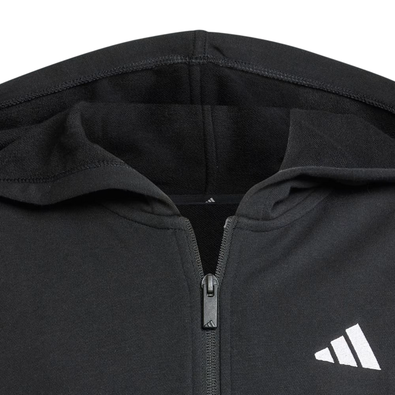 Adidas Felpa Con Cerniera e Cappuccio da Ragazza Essentials JJ0956 nero
