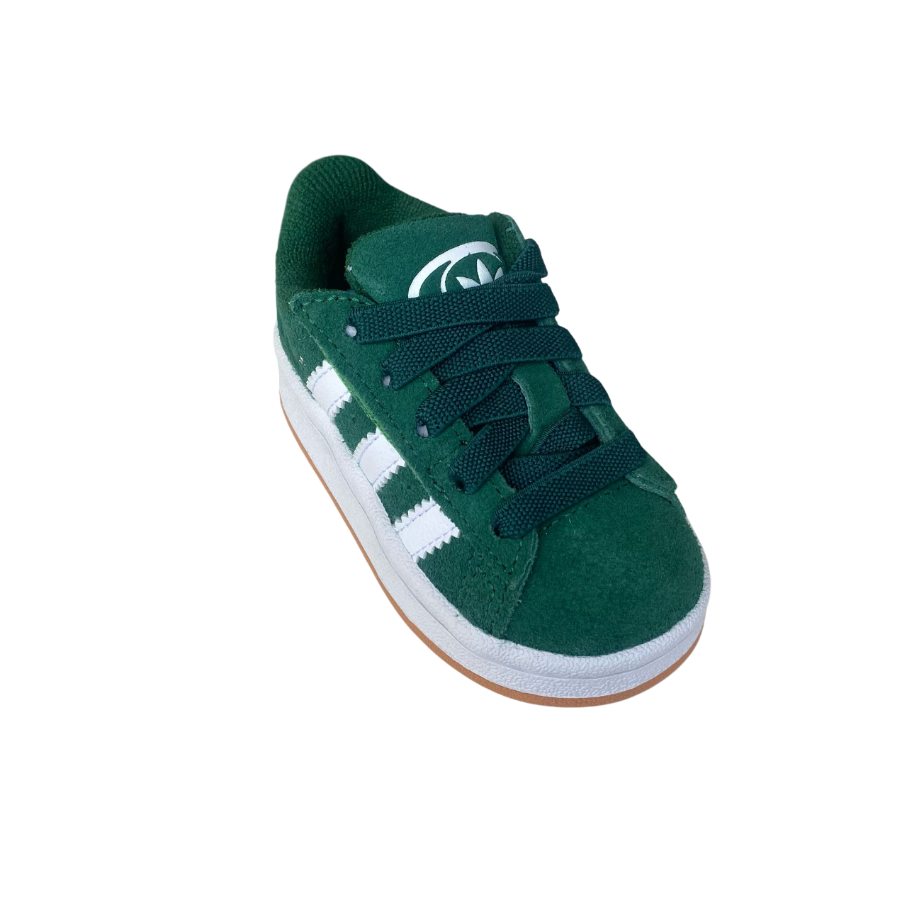 Adidas Originals children's sneakers with hook-and-loop and elastic laces Campus 00s JI4333 green-white