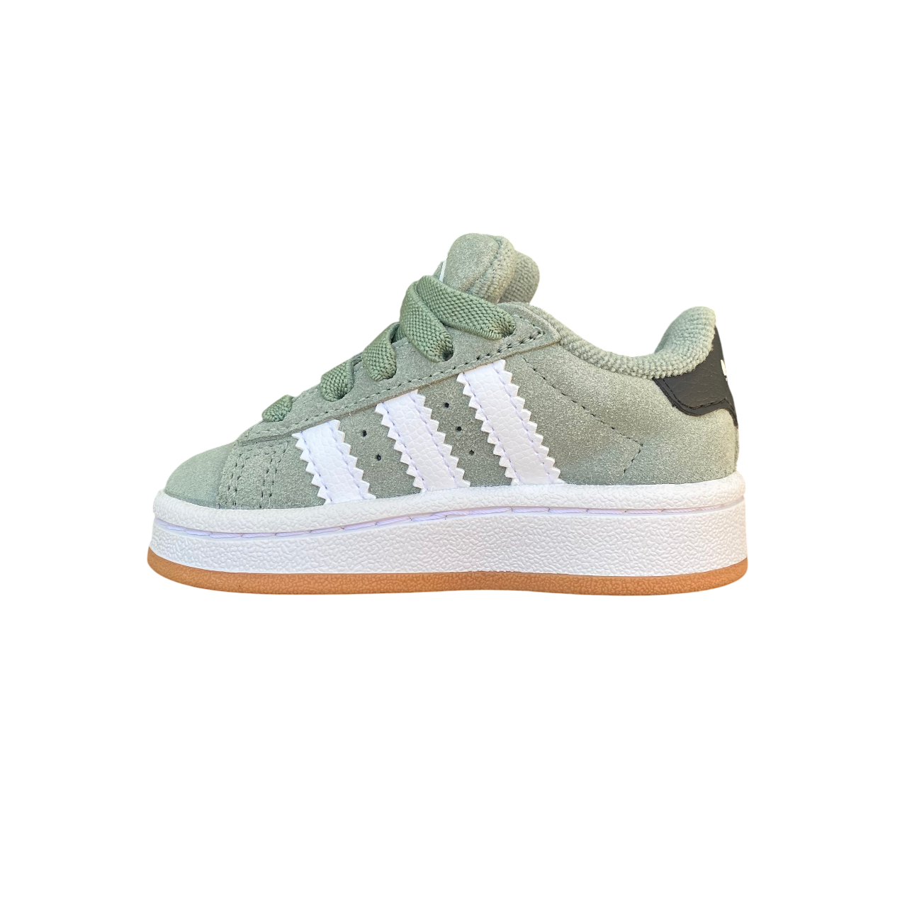 Adidas Originals kids' sneakers with hook-and-loop and elastic laces Campus 00s JP5512 green-white