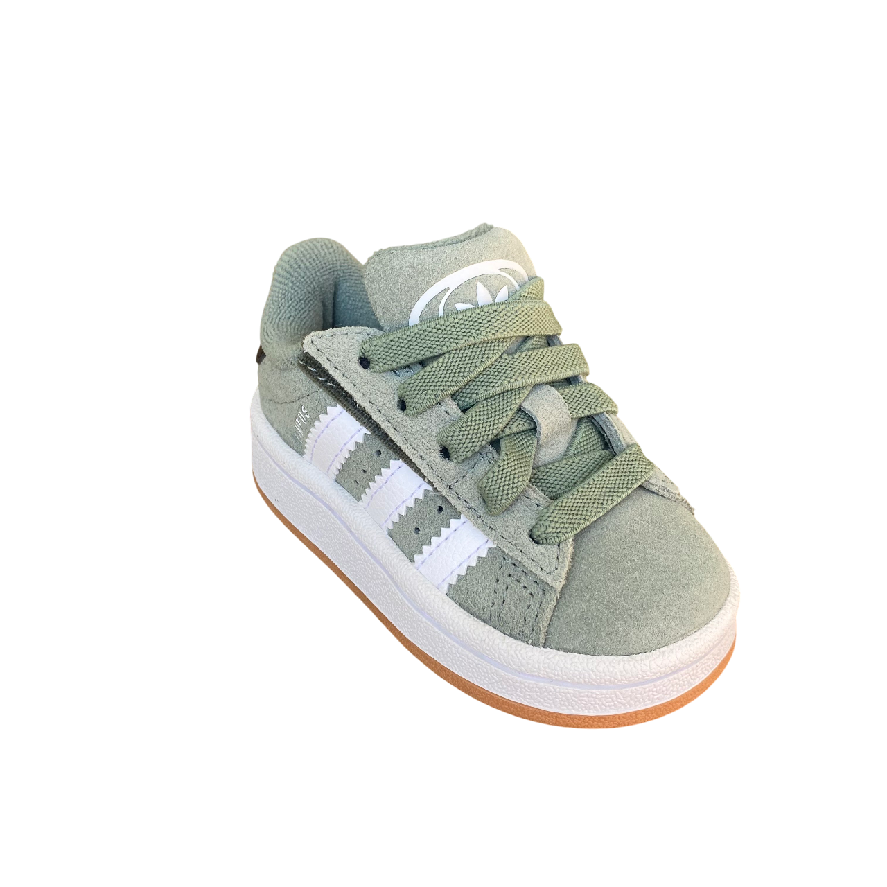 Adidas Originals kids' sneakers with hook-and-loop and elastic laces Campus 00s JP5512 green-white