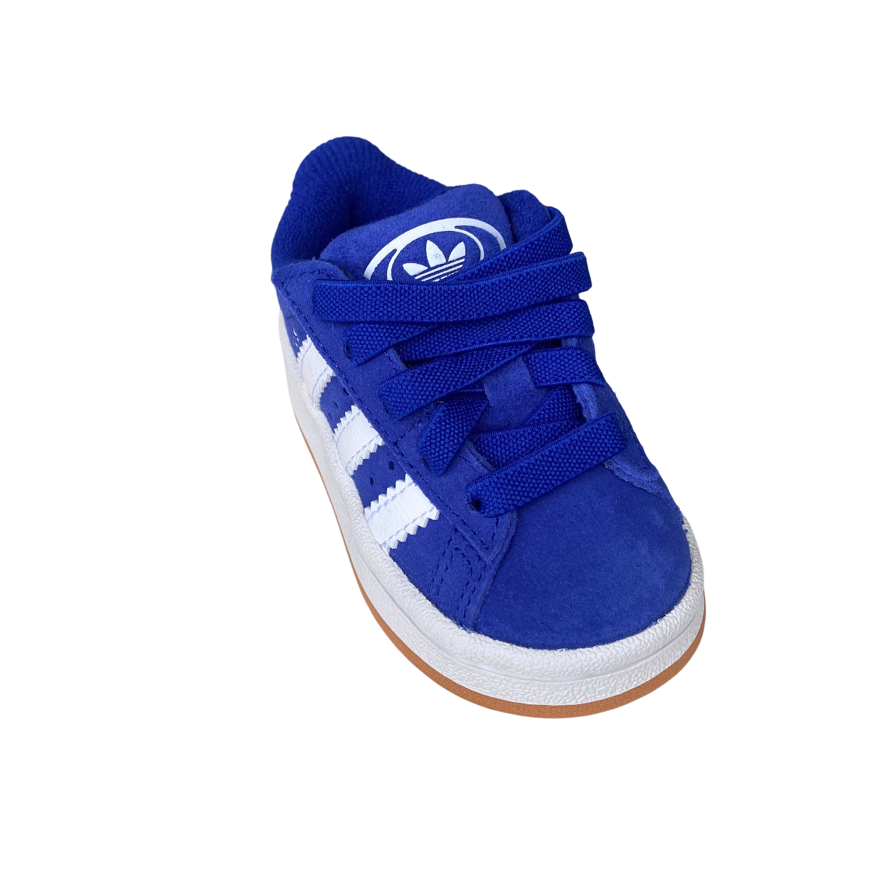 Adidas Originals Kids' Hook-and-Loop and Elastic Lace Sneakers Campus 00s JR5787 Blue-White