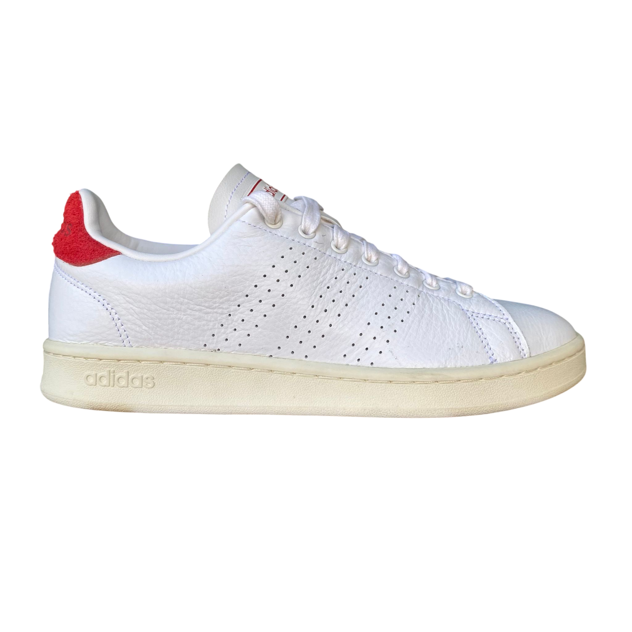 Adidas Men's Sneaker Shoe Advantage EG3773 White-Red