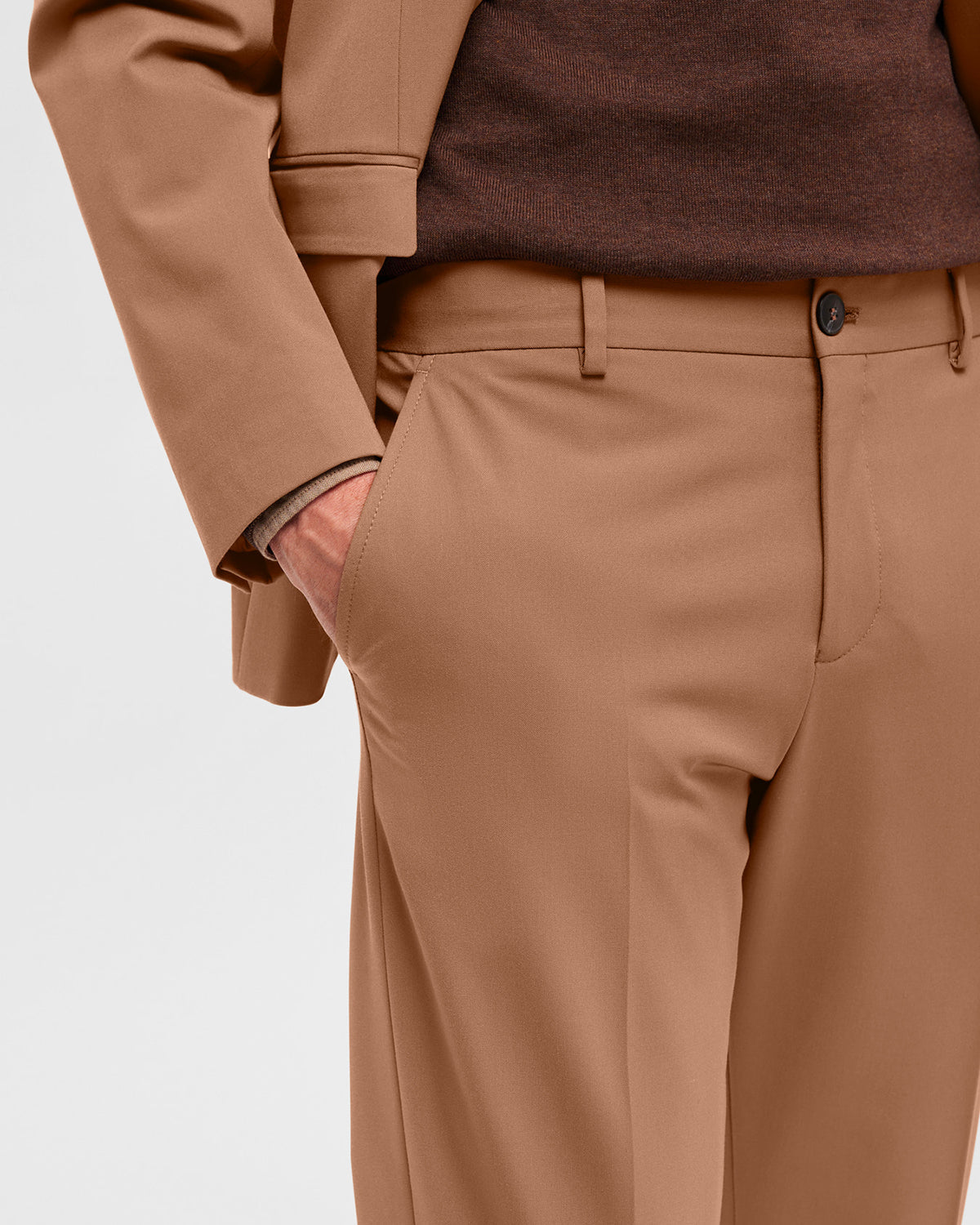 Pantalone Liam Slim Flex Camel