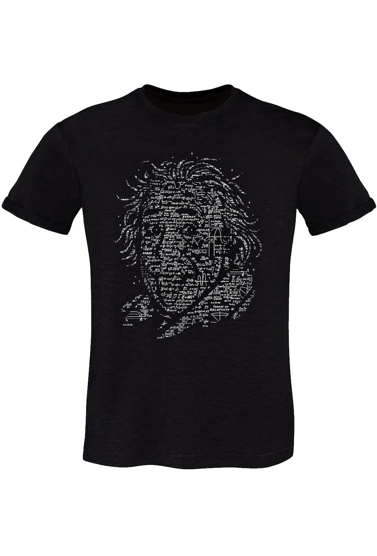 T-Shirt Albert Einstein Uomo - Cotone Fiammato Biologico 150g