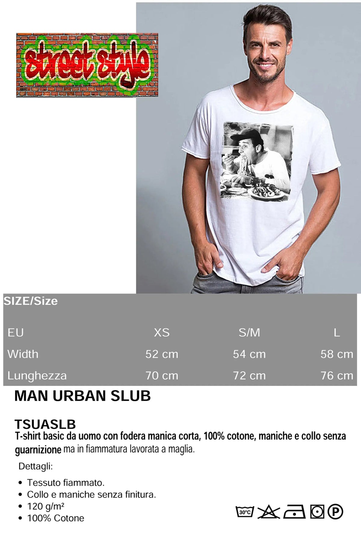 Alberto Sordi 'The Legend' T-shirt Uomo Cotone