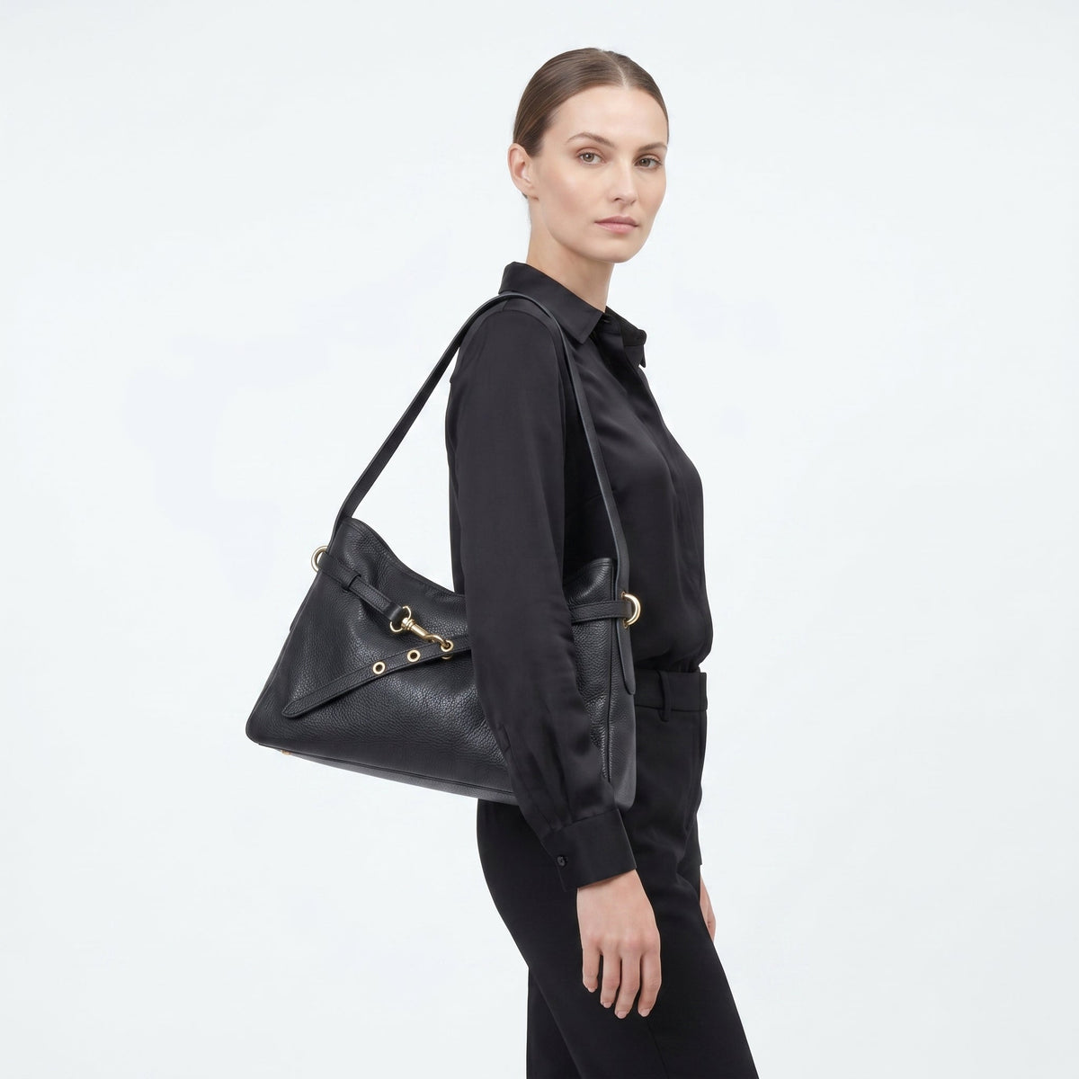 Allicia Borsa a Tracolla in Vera Pelle