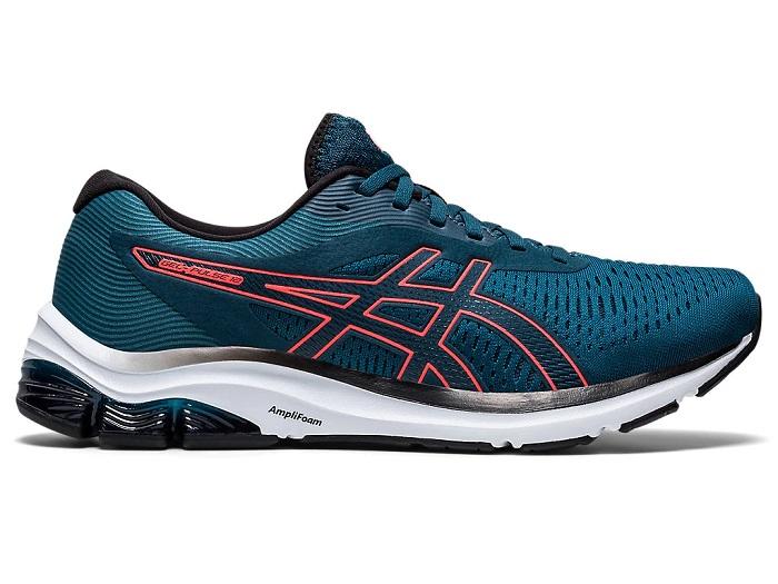 Asics Gel Pulse 12 1011A844-401 Men's Blue Running Shoes - GEL™ and AMPLIFOAM™ Cushioning