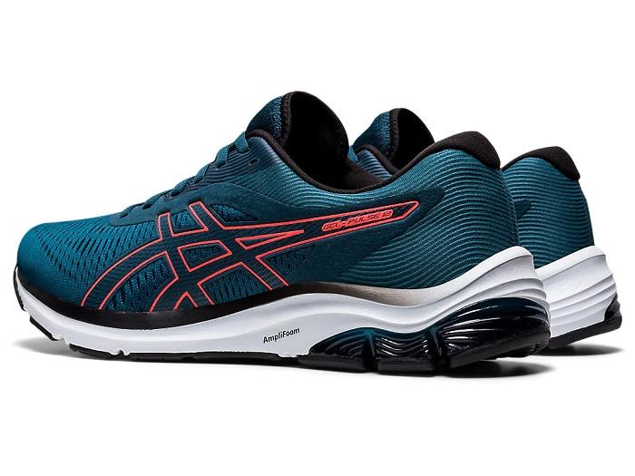 Asics Gel Pulse 12 1011A844-401 Men's Blue Running Shoes - GEL™ and AMPLIFOAM™ Cushioning