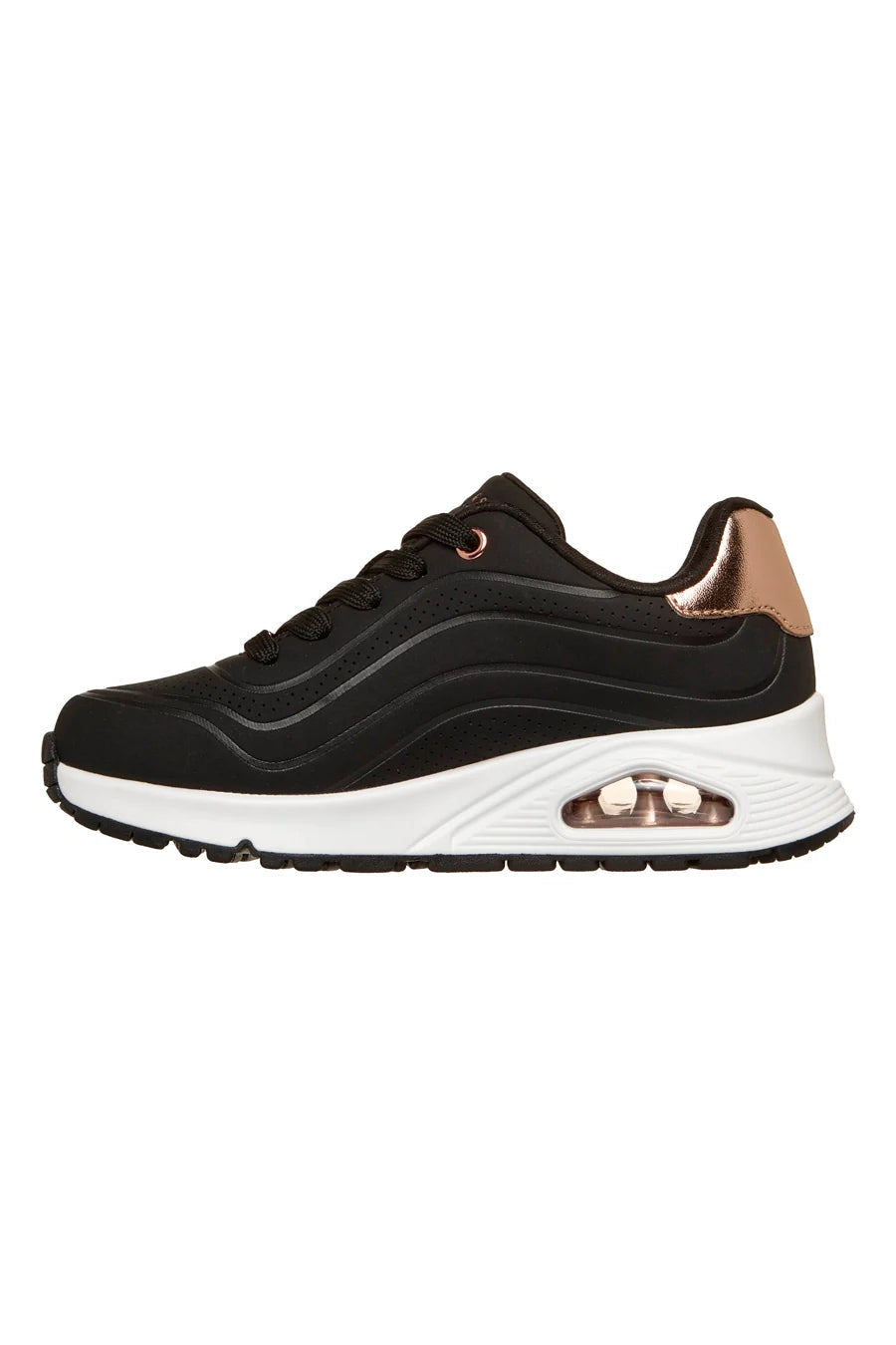 Skechers scarpa sneakers junior Uno Gen 1 Shimmer Wave 310286L/BLK nera