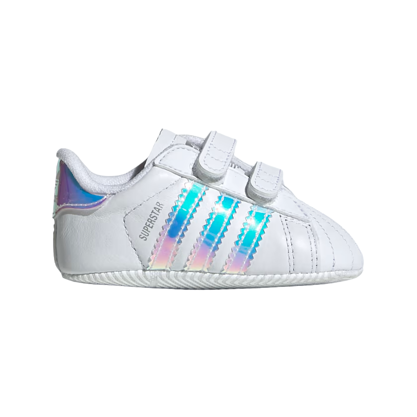 Adidas Superstar Crib BD8000 Baby Girl's Iridescent White Sneakers