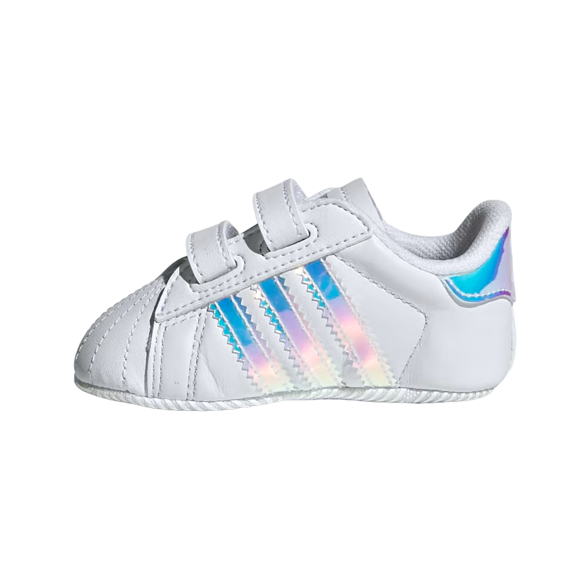 Adidas Superstar Crib BD8000 Baby Girl's Iridescent White Sneakers