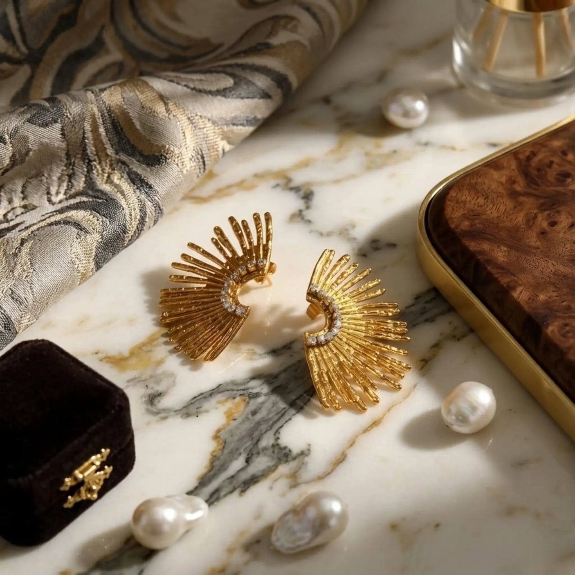 Indigamond Earrings