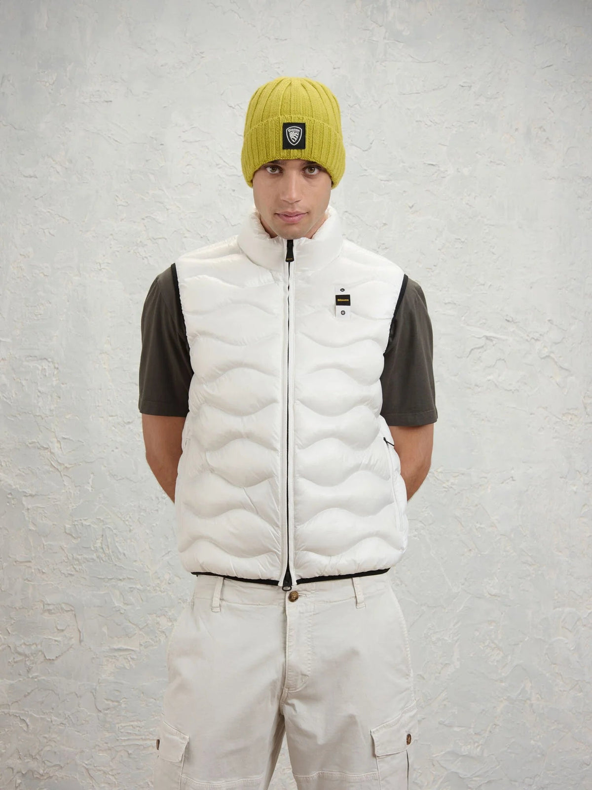 Blauer SMANICATO IMBOTTITO OVATTA TERMICA DANNY 26WBLUX02055 005958 100 bianco