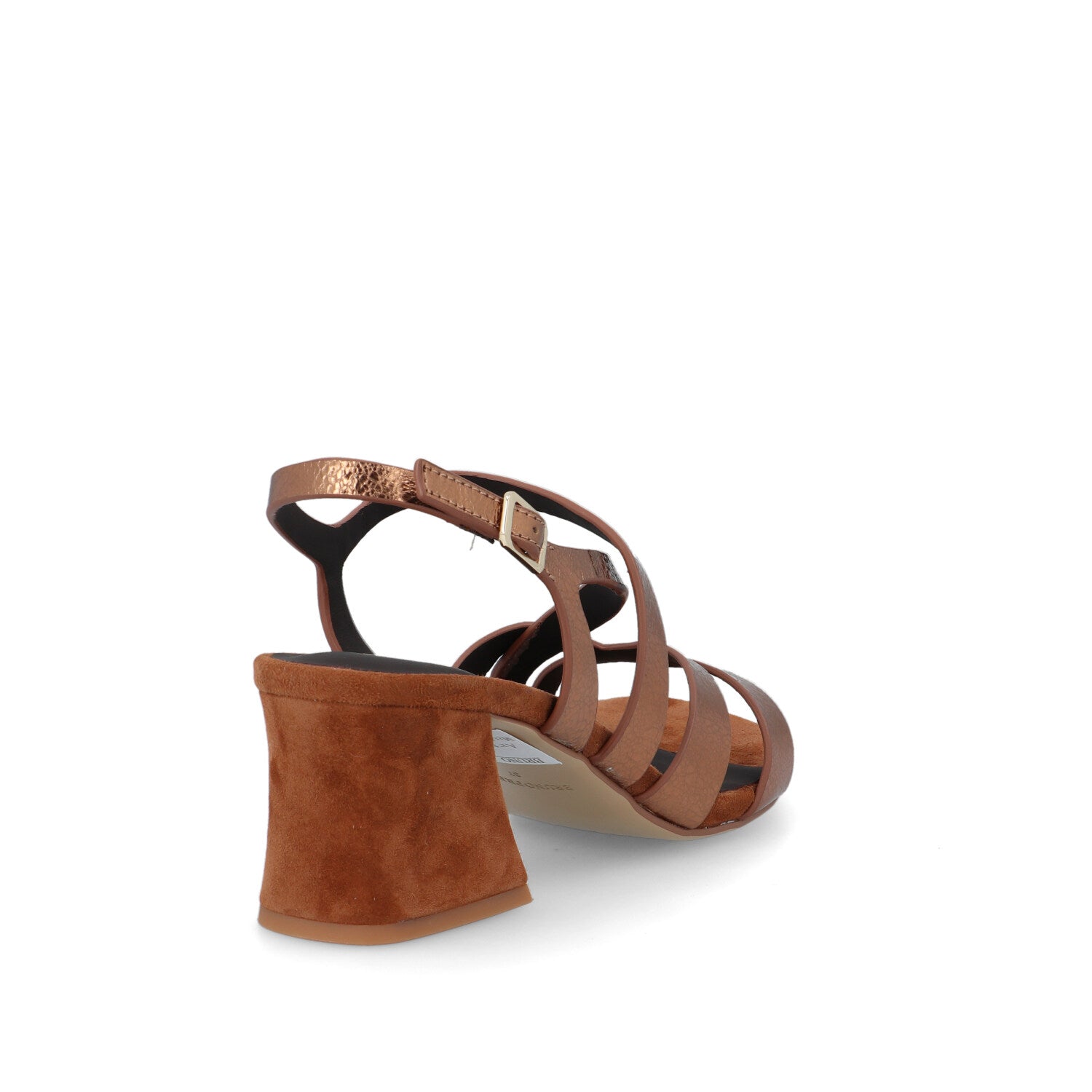Bruno Premi sandalo colore rame in pelle e camoscio BN4404X