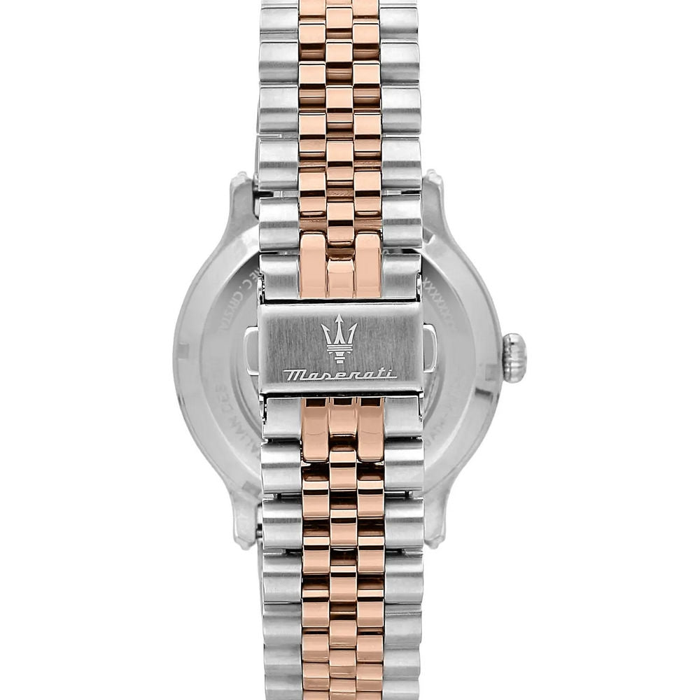 Maserati Epoca Automatico Silver &amp; Oro Rosa 42mm – open heart