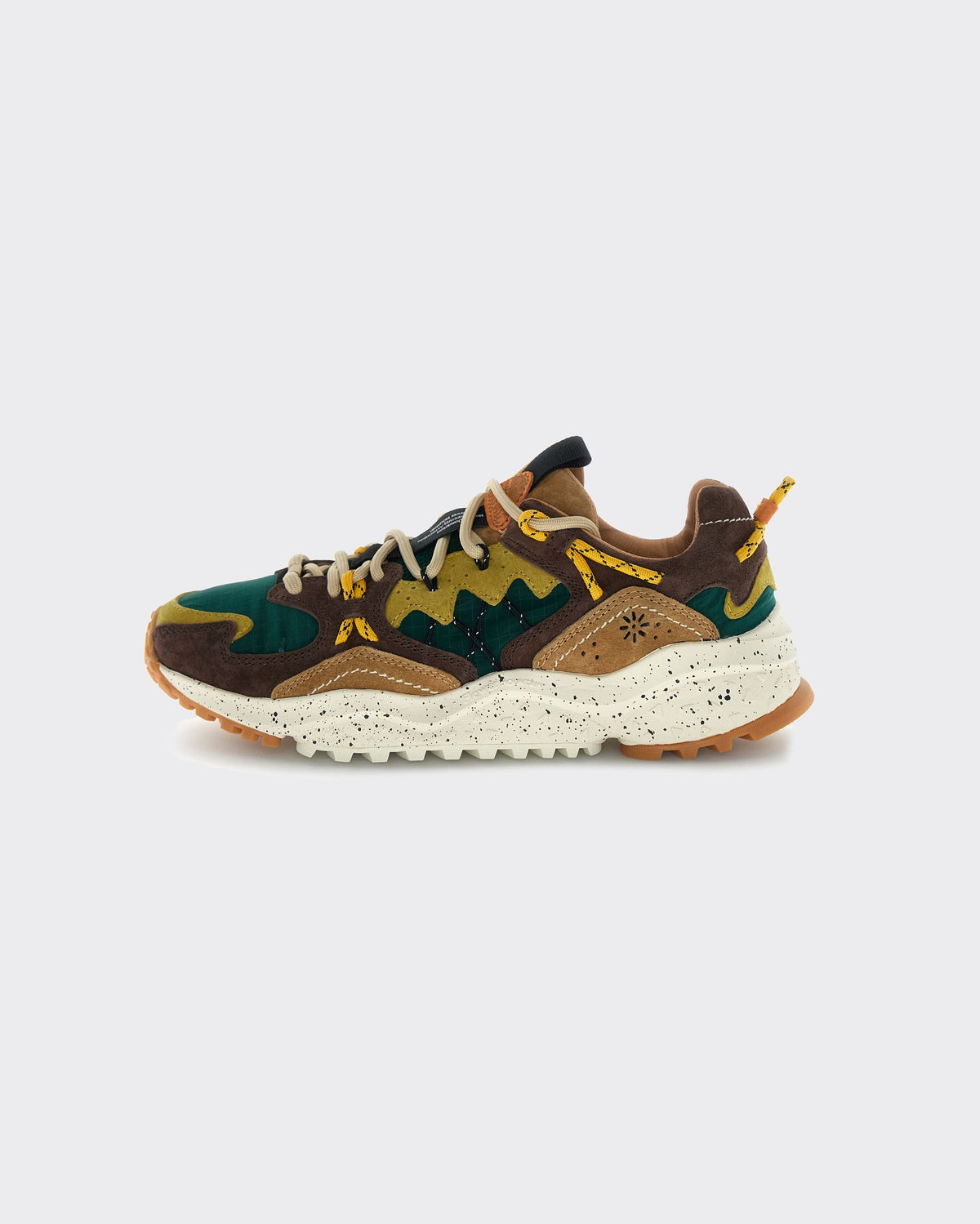 Sneakers Yamabushi Uni Suede-Nylon Dark Brown/Green Bottle/Zucca