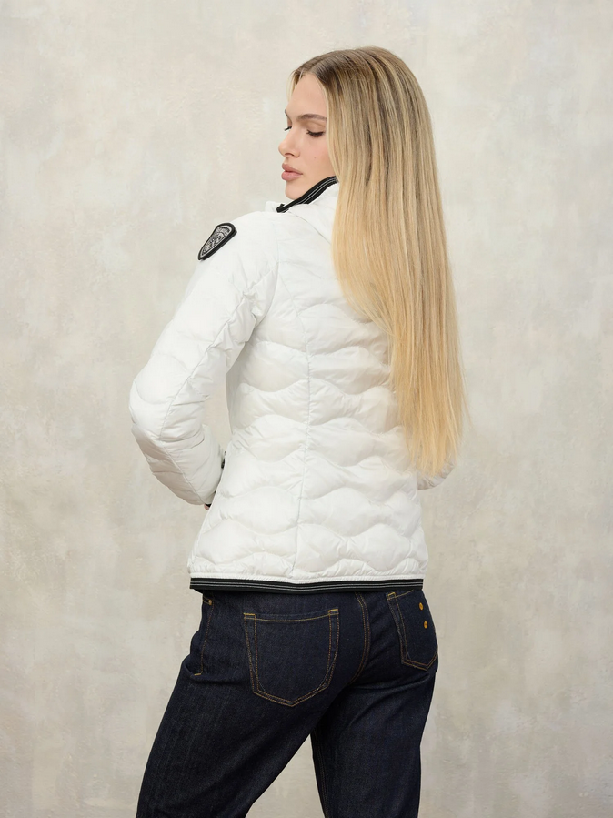 Blauer donna piumino con cappuccio Camelia 26SBLDC03169-007455 102 bianco