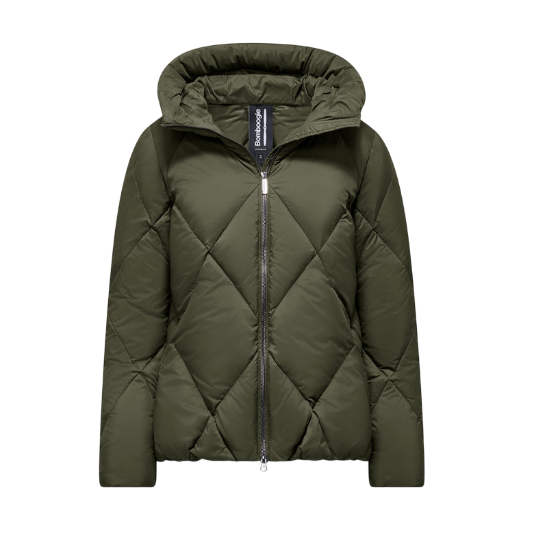 Bomboogie Piumino Donna Verde GW8639TMNW5 365 | Calore Naturale &amp; Stile Romantico