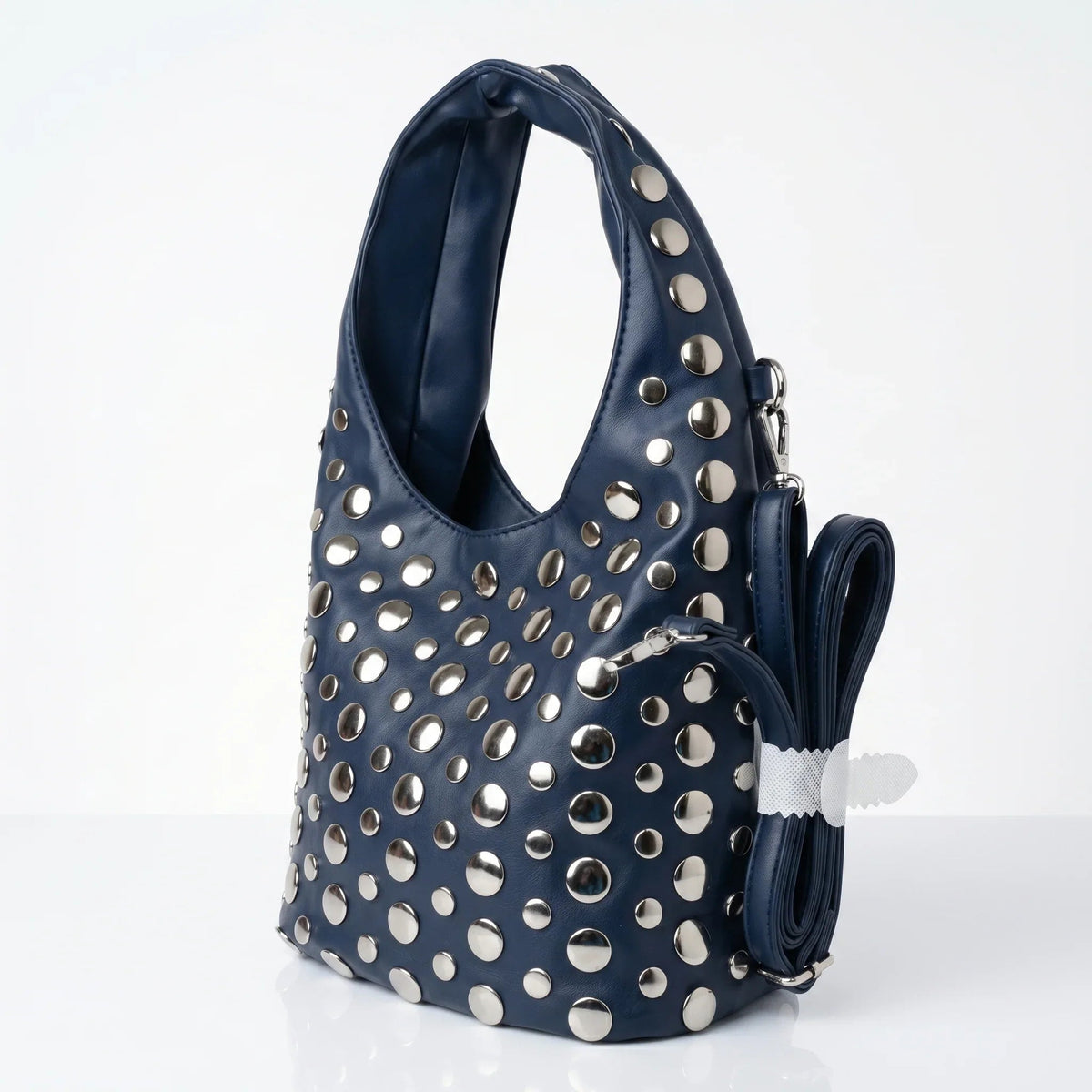 Silver Dot Borsa Media in Ecopelle