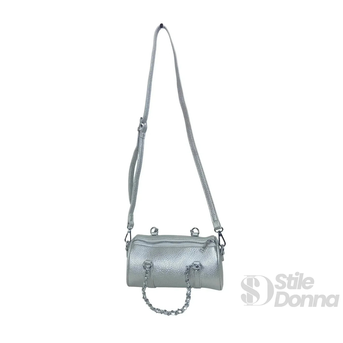 Borsa a Cilindro con Doppio Manico