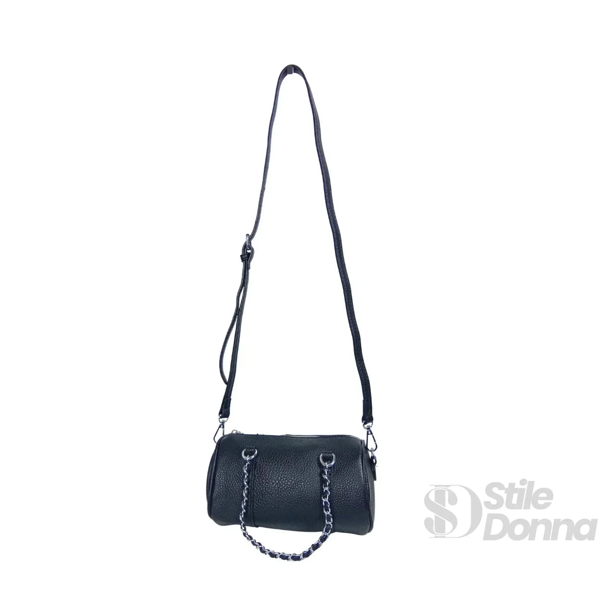Borsa a Cilindro con Doppio Manico