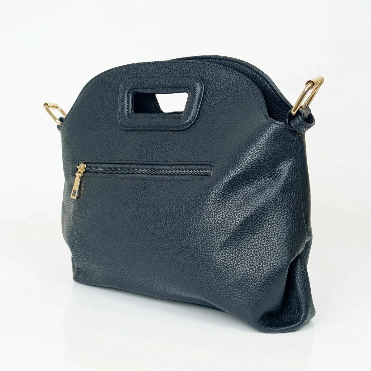 Borsa a Spalla con Occhielli Dorati