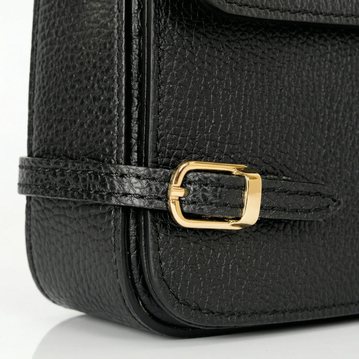 Buckle Up Borsa a Tracolla in Vera Pelle