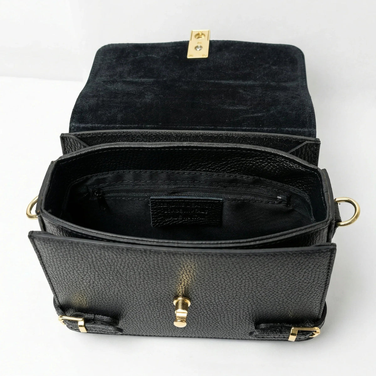 Buckle Up Borsa a Tracolla in Vera Pelle
