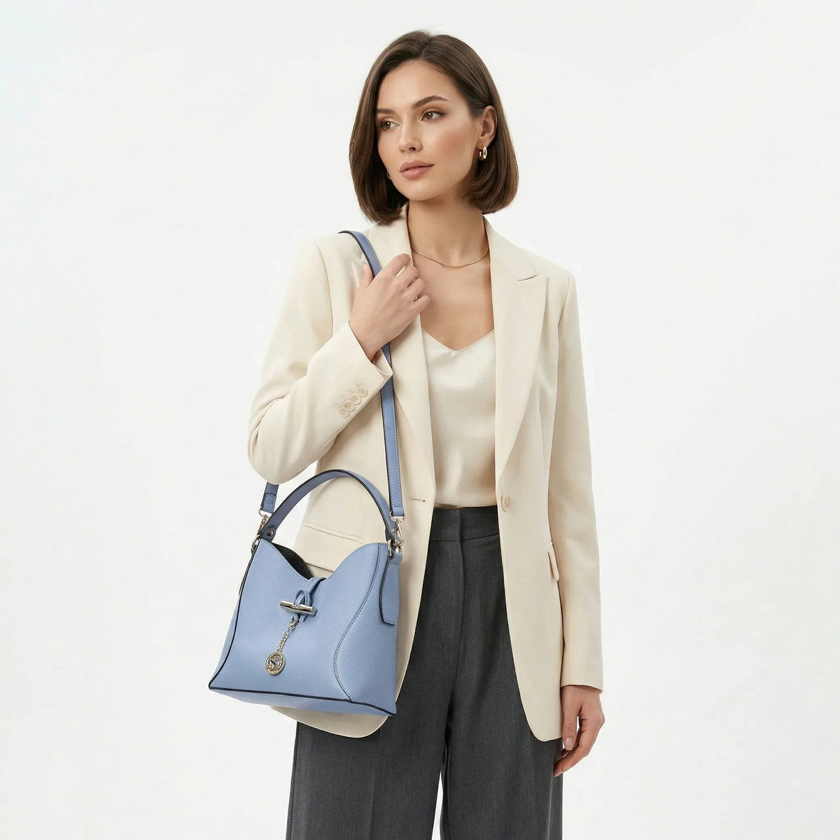 Lorenza Borsa a Tracolla in Vera Pelle