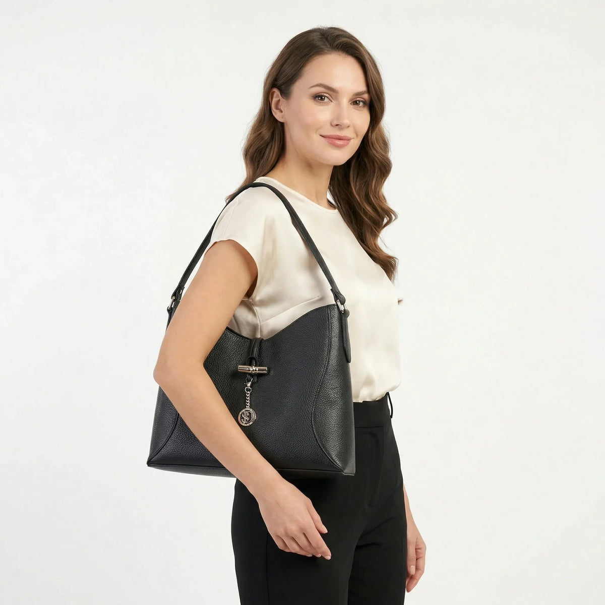 Lorenza Borsa a Tracolla Grande in Vera Pelle