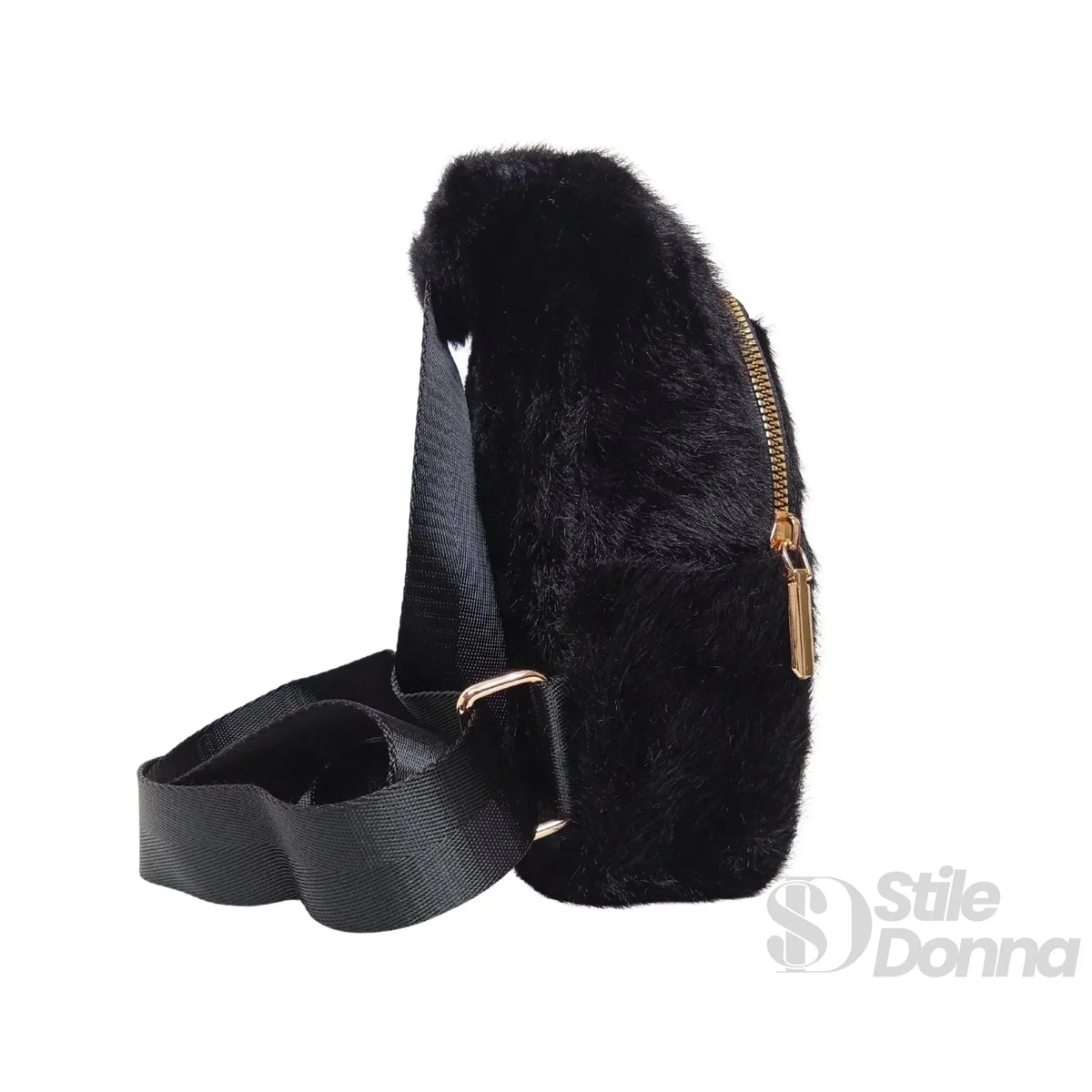 Borsa Mini in Pelliccia Sintetica