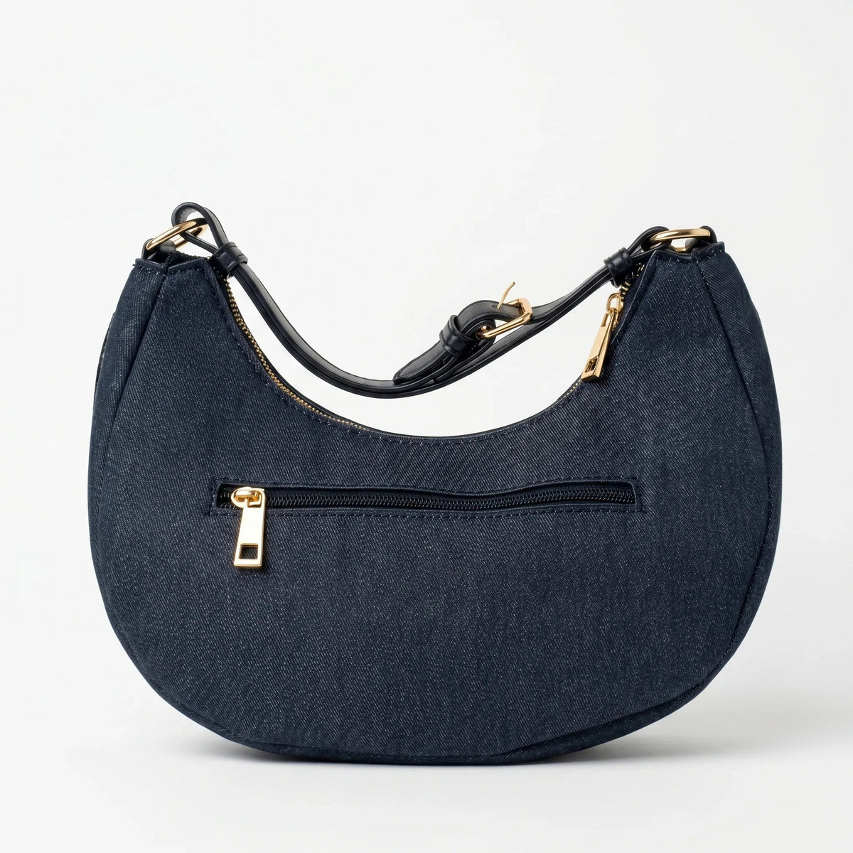 Borsa in Denim con Tracolla Rimovibile