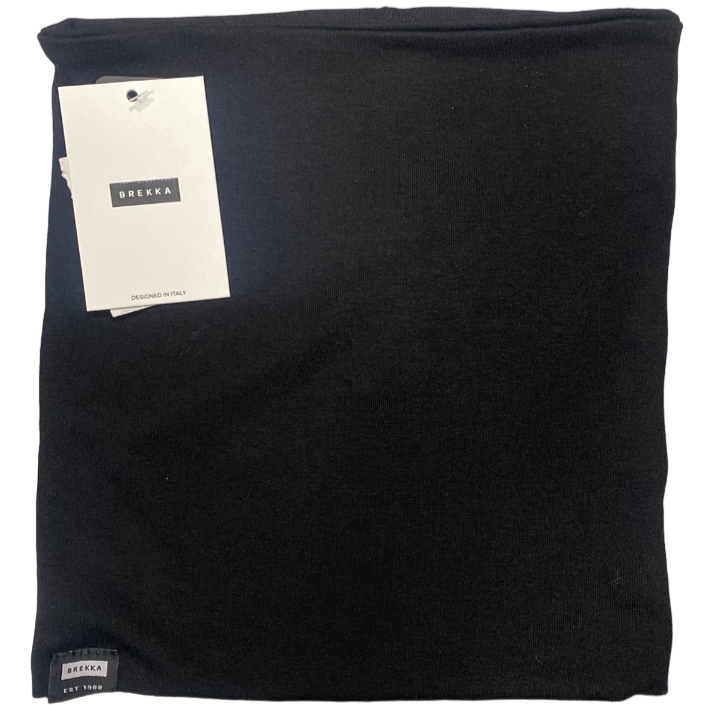 Brekka loop scarf in cotton jersey BRFK0648 black