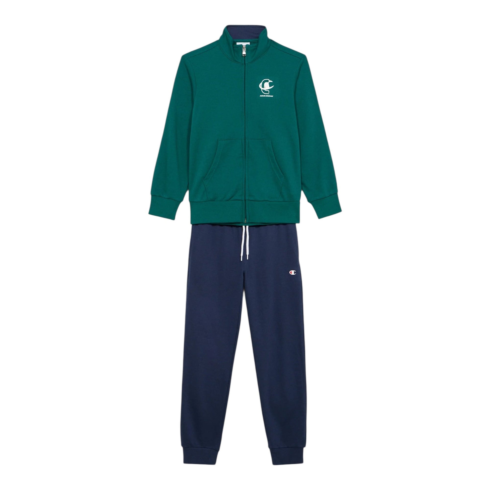 Champion GRAPHIC FULL ZIP SET - Tuta - 307536 GS511 verde-blu
