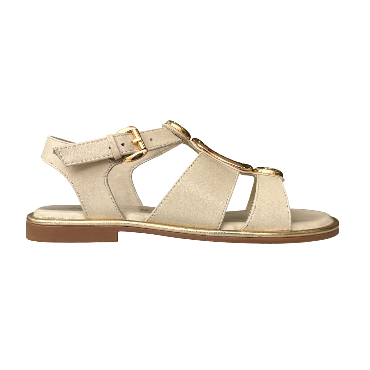 Cafè Noir C1GG1888 W059 Sandali Pelle Donna Triplo Accessorio Osso