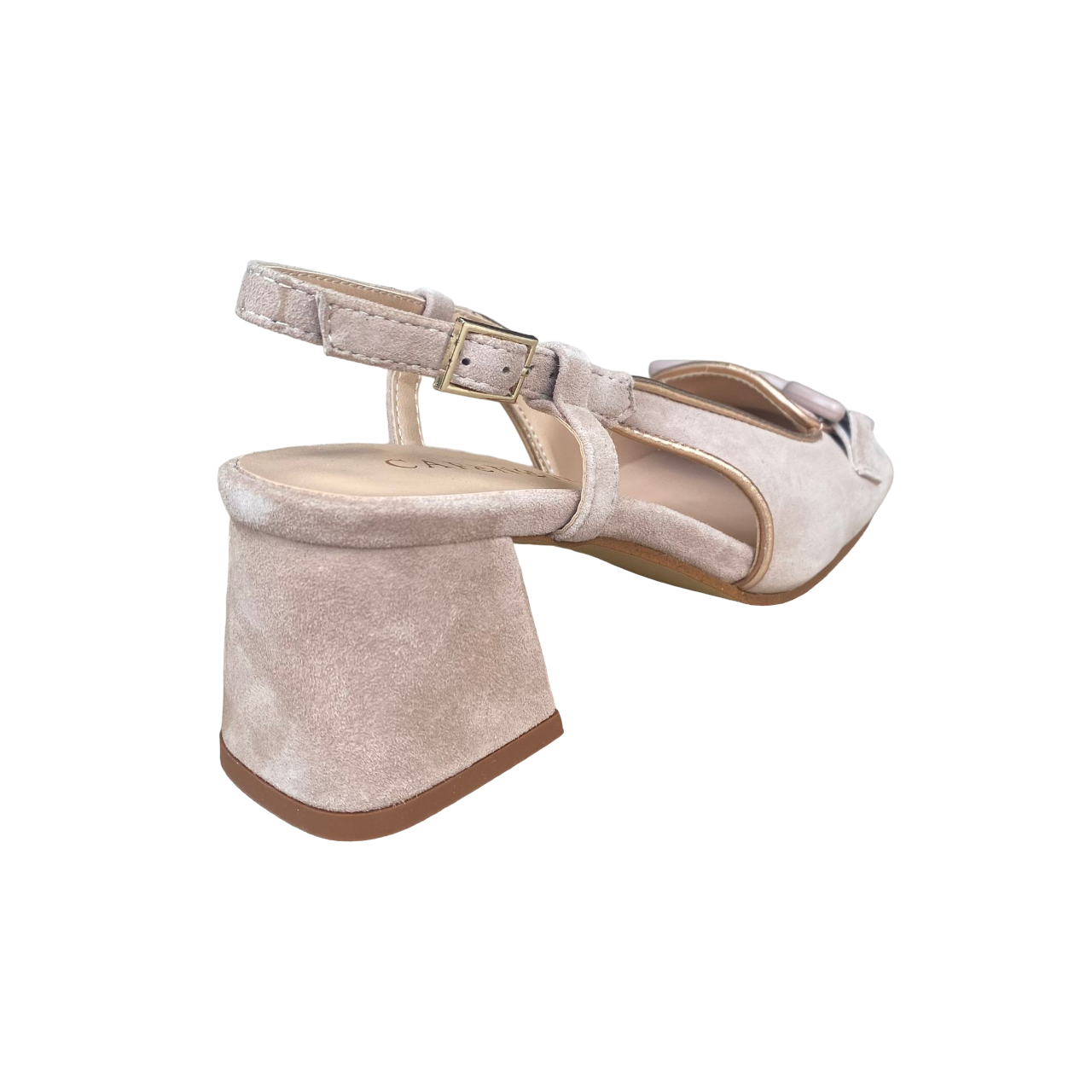 CafèNoir women's suede shoe with clamp C1EL5003 M001 powder pink