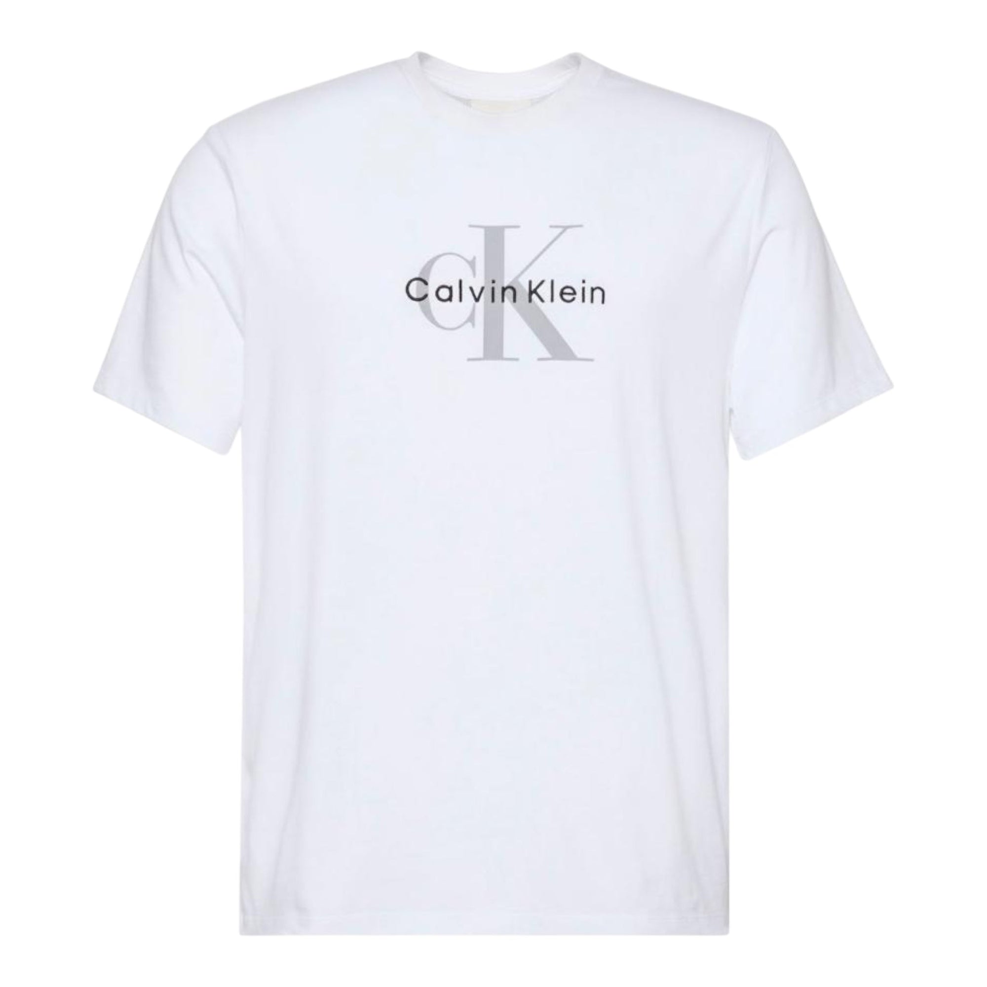 Calvin Klein T-shirt Stampa Logo LV04RB866G Bianca Uomo