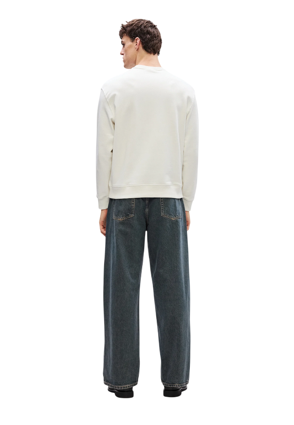 Calvin Klein Felpa Girocollo LV04RC296QQ5 Tofu Uomo