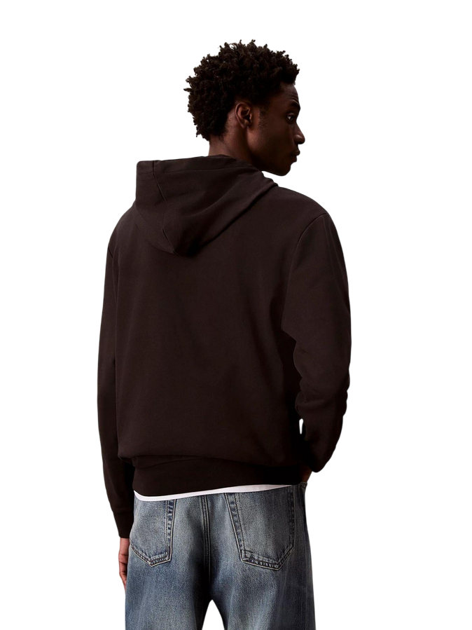 Calvin Klein Felpa con cappuccio LV04RC274G UB1 Nera - Spugna Morbida, Stile Monologo
