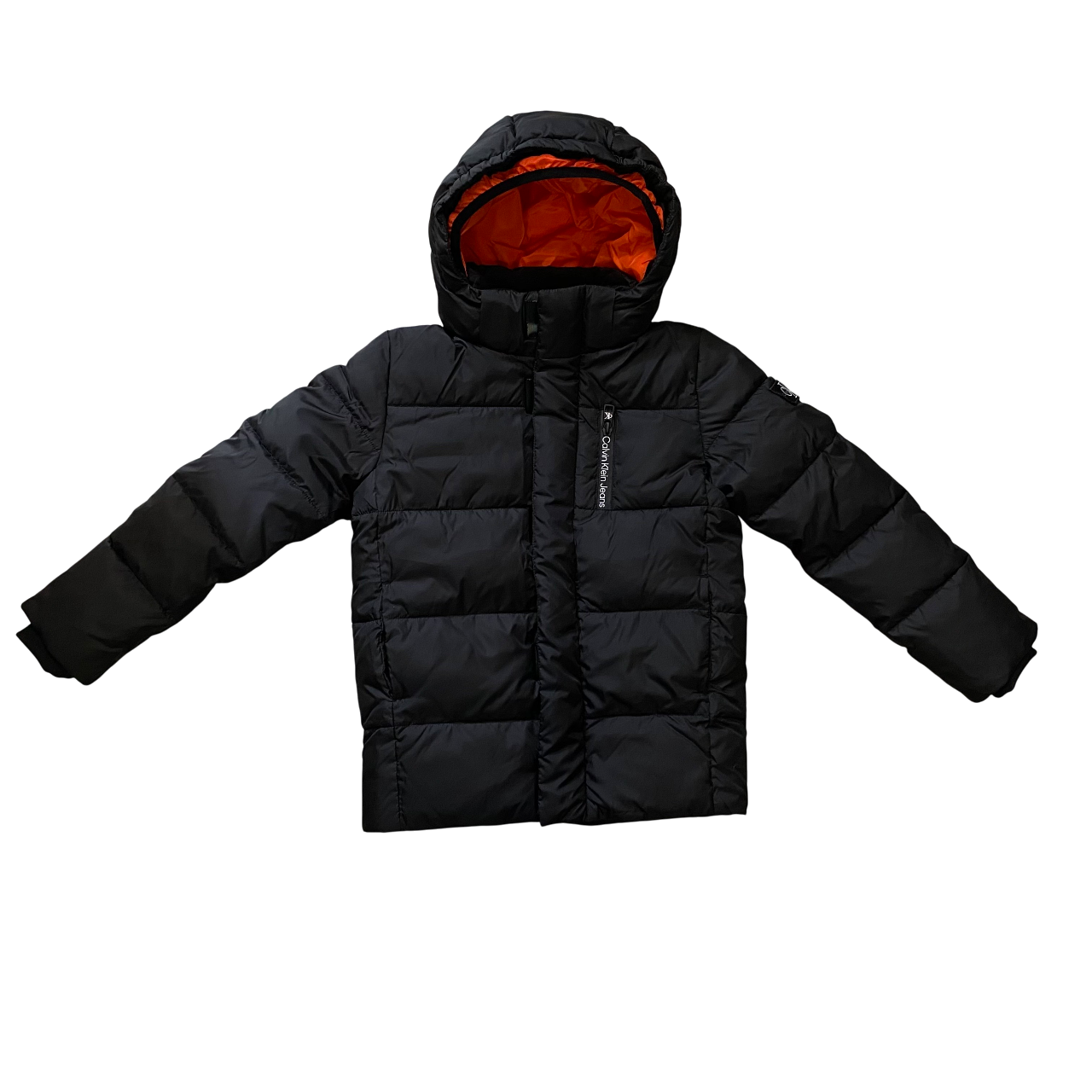 Calvin Klein Giubbotto Trapuntato con Cappuccio Junior IB0IB01276BEH Nero