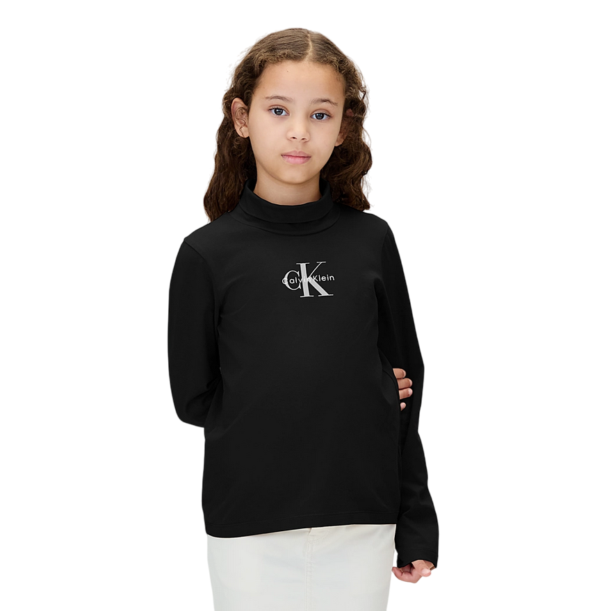 Calvin Klein Maglia a Collo Alto Slim junior IG0IG03044BEH Nero